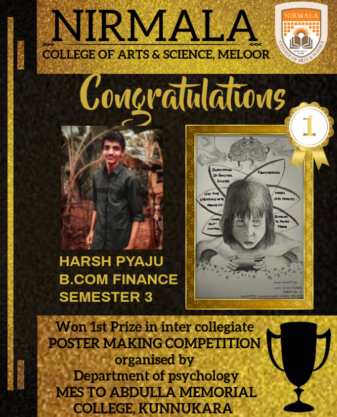First Prize in Inter Collegiate Poster Making Competition