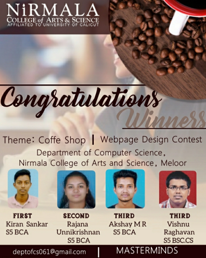 Winners of Webpage Design Contest