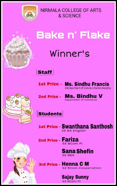  The Winners of Bake n Flake Competition.